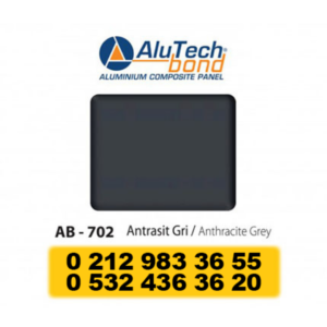 ALÜMİNYUM KOMPOZİT PANEL 0.50MM ANTRASİT GRİ