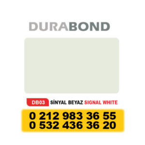 DURABOND KOMPOZİT PANEL SİNYAL BEYAZ