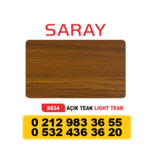 SARAY ALÜMİNYUM KOMPOZİT PANEL AÇIK TEAK