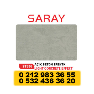 SARAY ALÜMİNYUM KOMPOZİT PANEL AÇIK BETON EFENKT