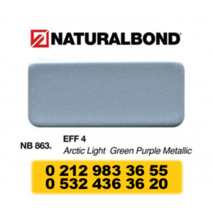 4 MM- SİMLİ RENKLERDE - ALU. KOMPOZİT PANEL - 125X320 CM - (NB-863) METALİK SİMLİ YEŞİL