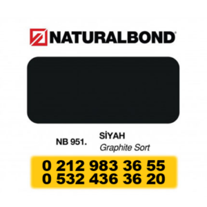 4 MM - ALUMİNYUM KOMPOZİT PANEL - 125X320 CM - NB 951 - SİYAH