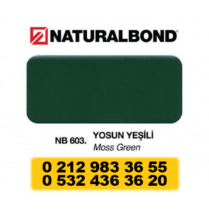 4 MM - ALUMİNYUM KOMPOZİT PANEL - 125X320 CM - NB 603 - YOSUN YEŞİLİ