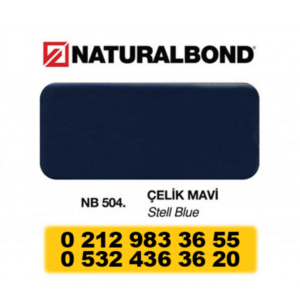 4 MM - ALUMİNYUM KOMPOZİT PANEL - 125X320 CM - NB 504 - ÇELİK MAVİ