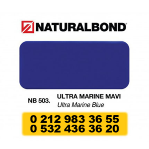 4 MM - ALUMİNYUM KOMPOZİT PANEL - 125X320 CM - NB 503 - ULTRA MARİN BLUE
