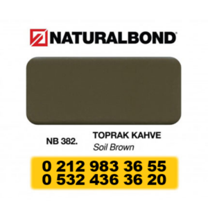 4 MM - ALUMİNYUM KOMPOZİT PANEL - 125X320 CM - NB 382 - TOPRAK KAHVE
