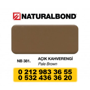 4 MM - ALUMİNYUM KOMPOZİT PANEL - 125X320 CM - NB 381 - AÇIK KAHVERENGİ