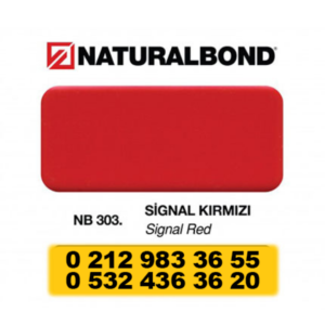4 MM - ALUMİNYUM KOMPOZİT PANEL - 125X320 CM - NB 303 - SİGNAL KIRMIZI