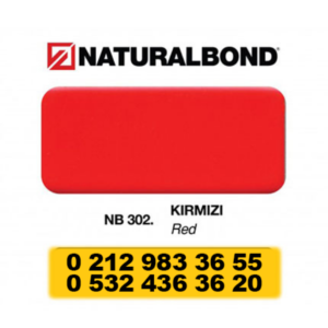 4 MM - ALUMİNYUM KOMPOZİT PANEL - 125X320 CM - NB 302 - KIRMIZI