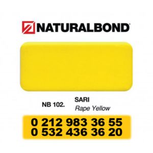 4 MM - ALUMİNYUM KOMPOZİT PANEL - 125X320 CM - NB 102 - SARI