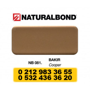 4 MM - ALUMİNYUM KOMPOZİT PANEL - 125X320 CM - NB 081 - BAKIR