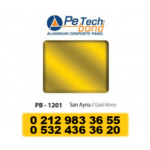 ALÜMİNYUM KOMPOZİT PANEL 0.30MM SARI AYNA