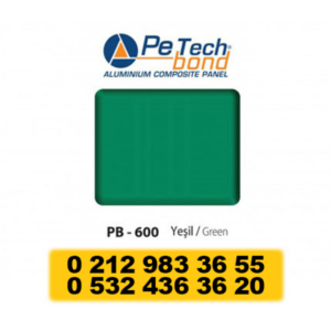 ALÜMİNYUM KOMPOZİT PANEL 0.30MM YEŞİL