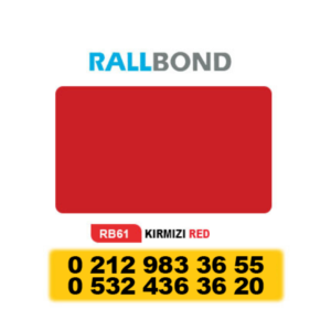 RALLBOND KOMPOZİT PANEL KIRMIZI