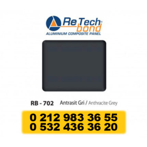 ALÜMİNYUM KOMPOZİT PANEL 0.25MM ANTRASİT GRİ