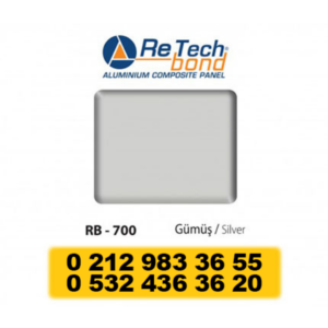 ALÜMİNYUM KOMPOZİT PANEL 0.25MM GÜMÜŞ