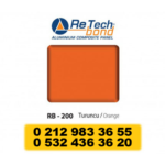 ALÜMİNYUM KOMPOZİT PANEL 0.25MM TURUNCU