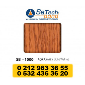 ALÜMİNYUM KOMPOZİT PANEL 0.40MM AÇIK CEVİZ