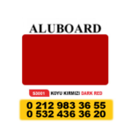 ALUBOARD ALÜMİNYUM KOMPOZİT PANEL (4MM) - 125 X 320 CM KOYU KIRMIZI