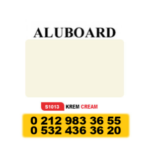 ALUBOARD ALÜMİNYUM KOMPOZİT PANEL (4MM) - 125 X 320 CM KREM