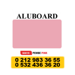 ALUBOARD ALÜMİNYUM KOMPOZİT PANEL (4MM) - 125 X 320 CM PEMBE