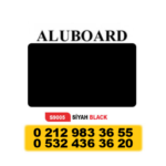 ALUBOARD ALÜMİNYUM KOMPOZİT PANEL (4MM) - 125 X 320 CM SİYAH