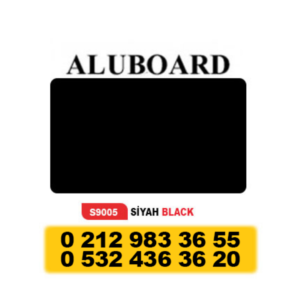 ALUBOARD ALÜMİNYUM KOMPOZİT PANEL (4MM) - 125 X 320 CM SİYAH