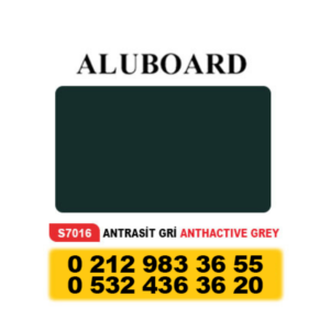 ALUBOARD ALÜMİNYUM KOMPOZİT PANEL (4MM) – 125 X 320 CM ANTRASİT GRİ