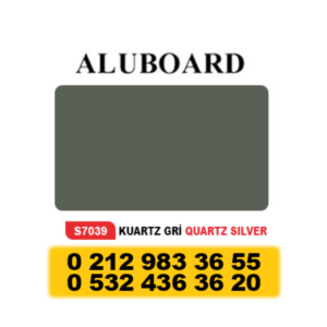 ALUBOARD ALÜMİNYUM KOMPOZİT PANEL (4MM) – 125 X 320 CM KUARTZ GRİ